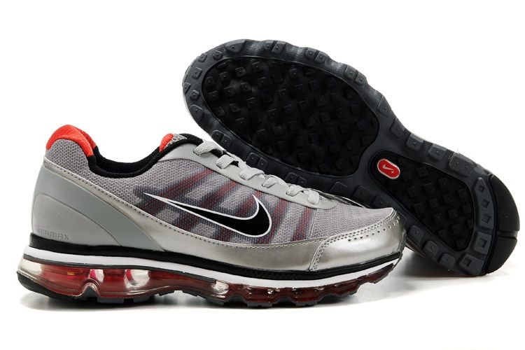 Mens Nike Air Max 2009 Grey White Orange - Click Image to Close